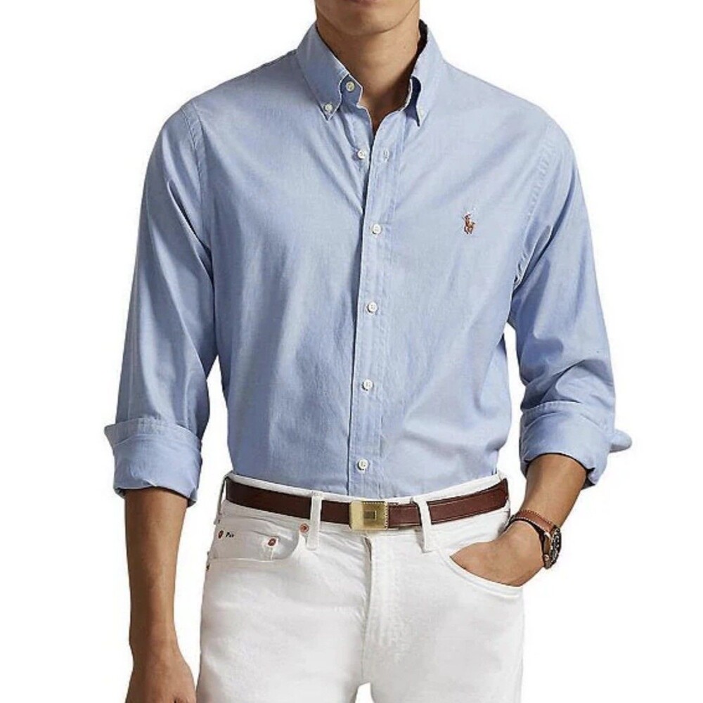 Polo Ralph Lauren Classic-Fit Stretch Oxford Long-Sleeve Woven Shirt 2XL
